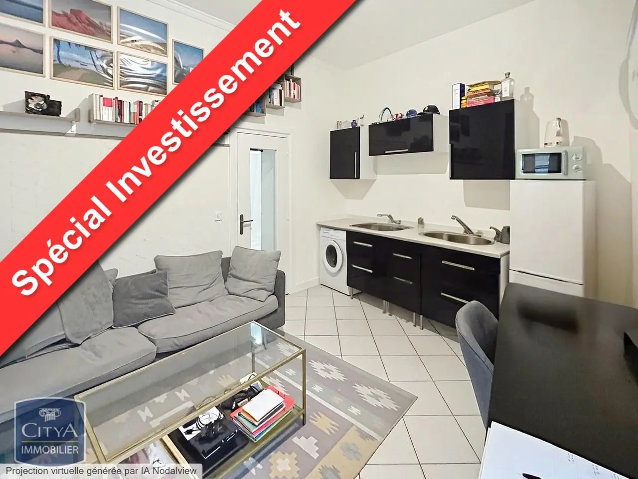 Appartement 2 pièces 28.57m²
