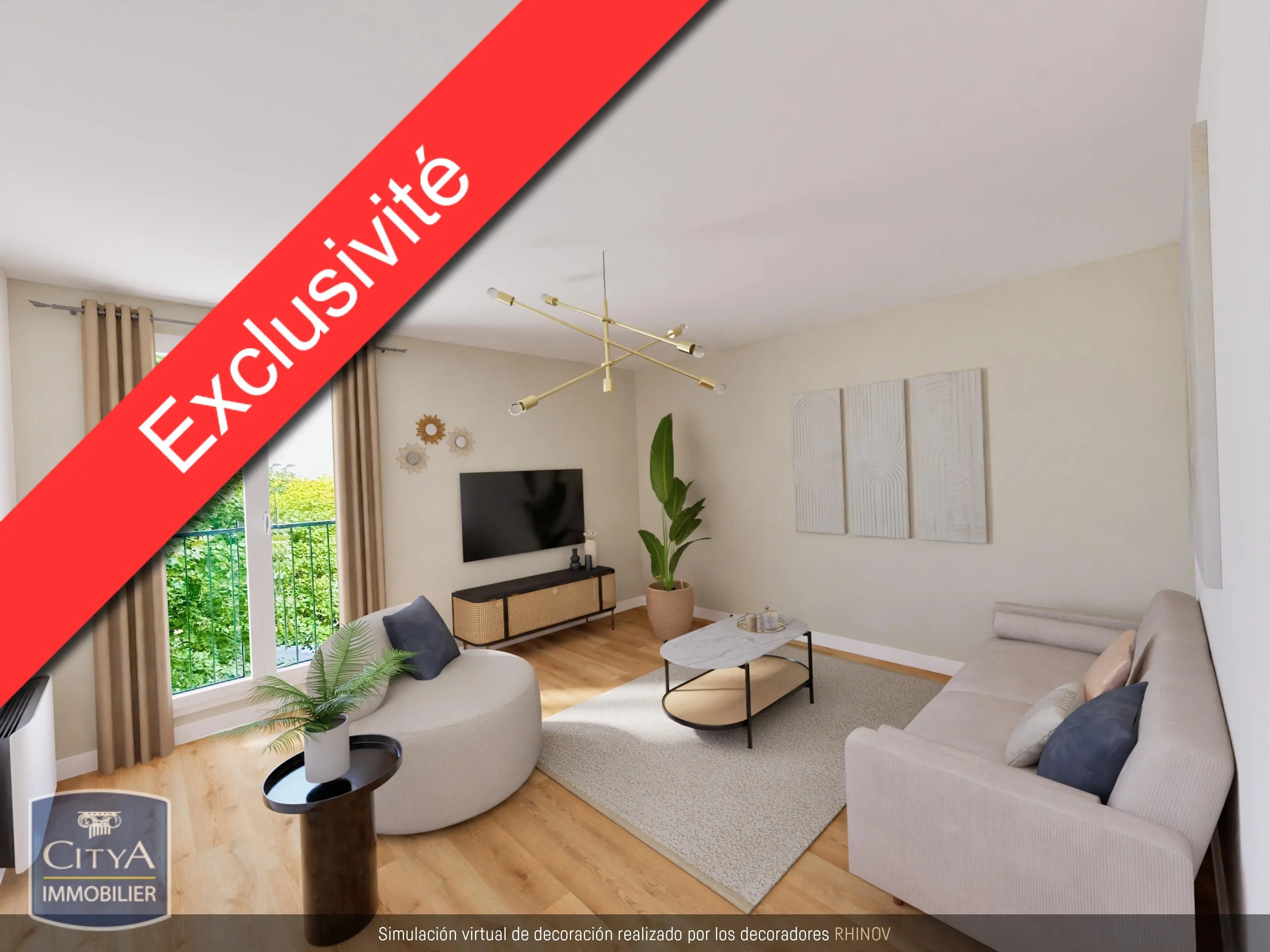 Appartement 3 pièces 63m²