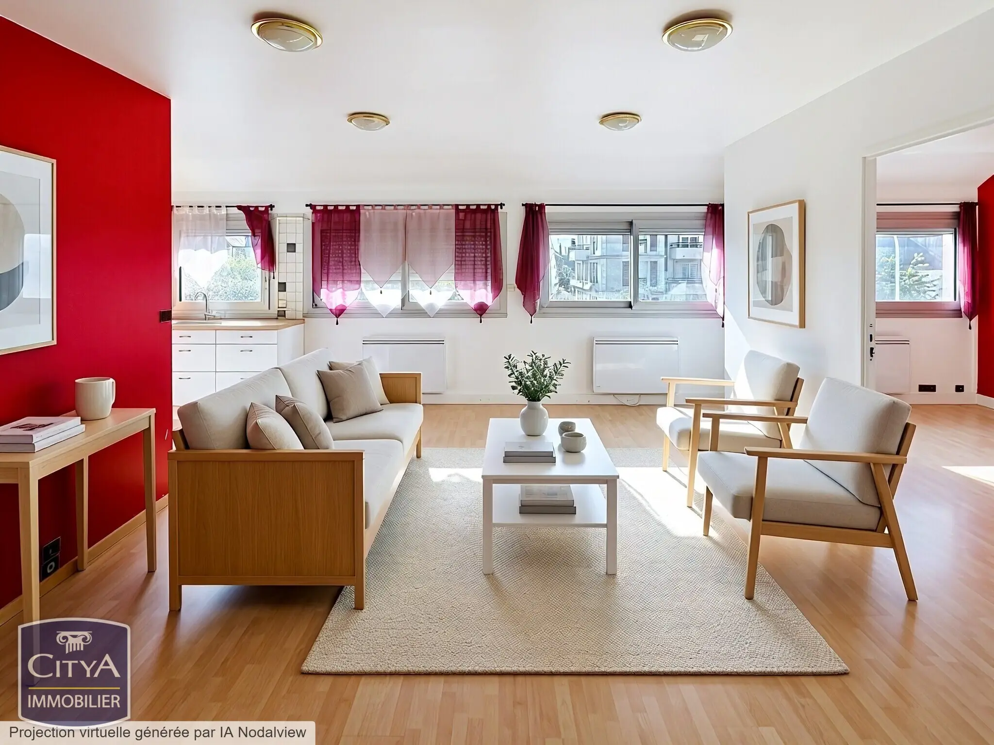 Appartement 2 pièces 53m²